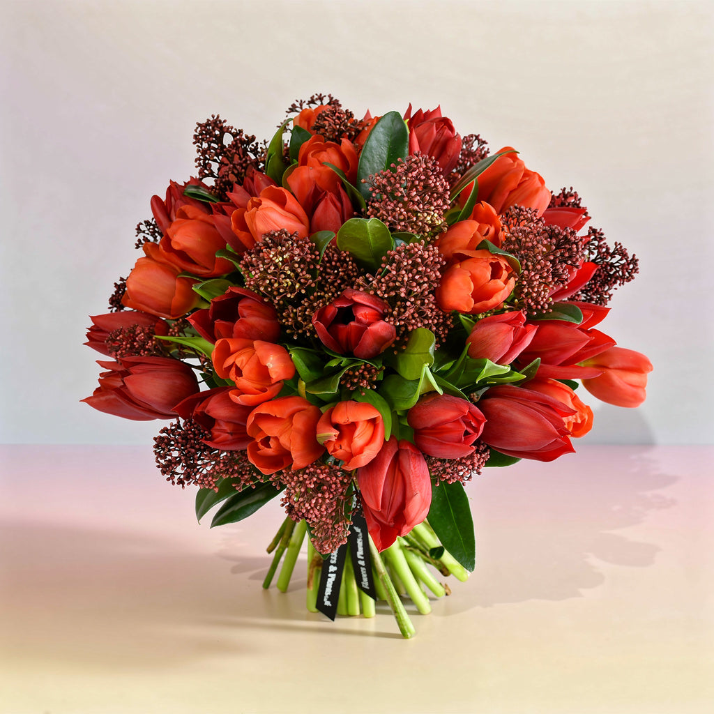 Tulips &amp; Skimmia