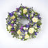 Purple and White Wreath - Flowers & Plants Co