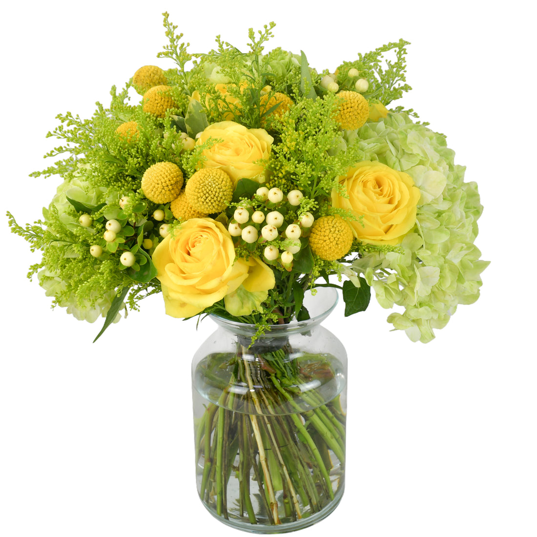 yellow roses bouquet in a vase